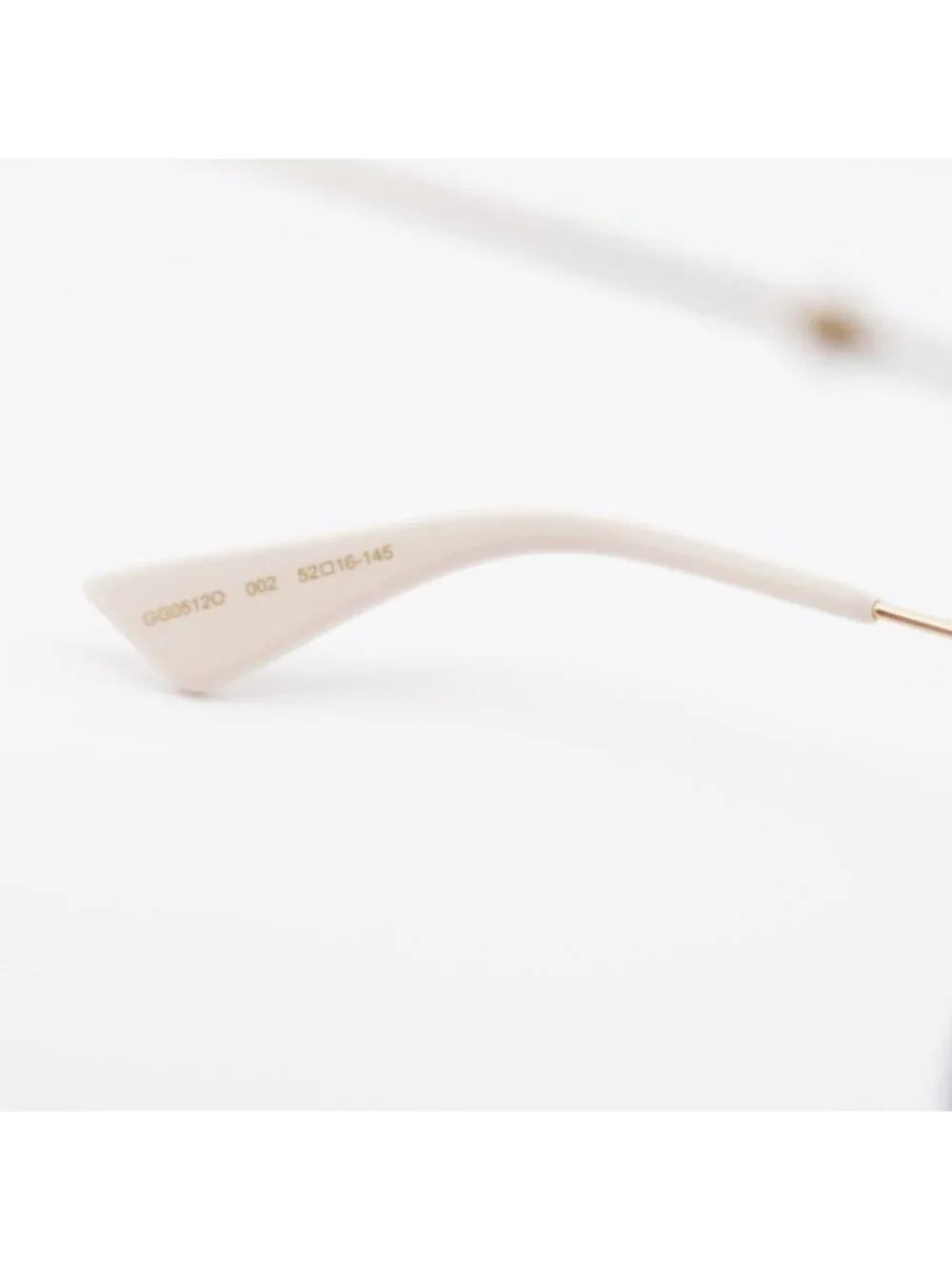 Gucci GG0512O 002 Eyeglasses Havana/Gold 52mm Square Frame